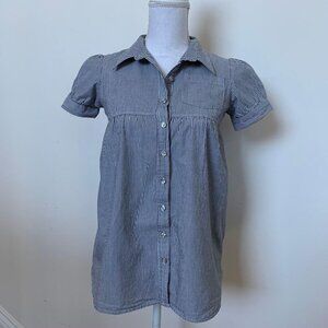Epic Thread SZ L Collared button up womens shirt